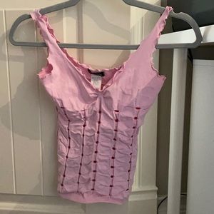 Pink tank top